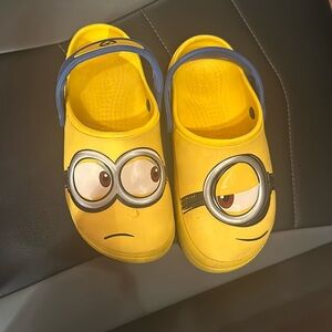 CROCS Kids Yellow and Blue Minion Shoes